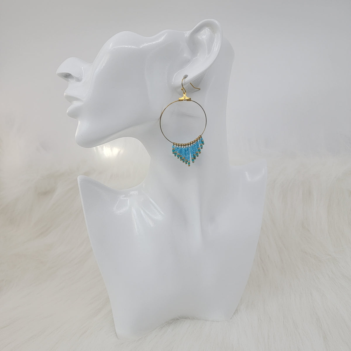 Drop Seed Beads Earrings