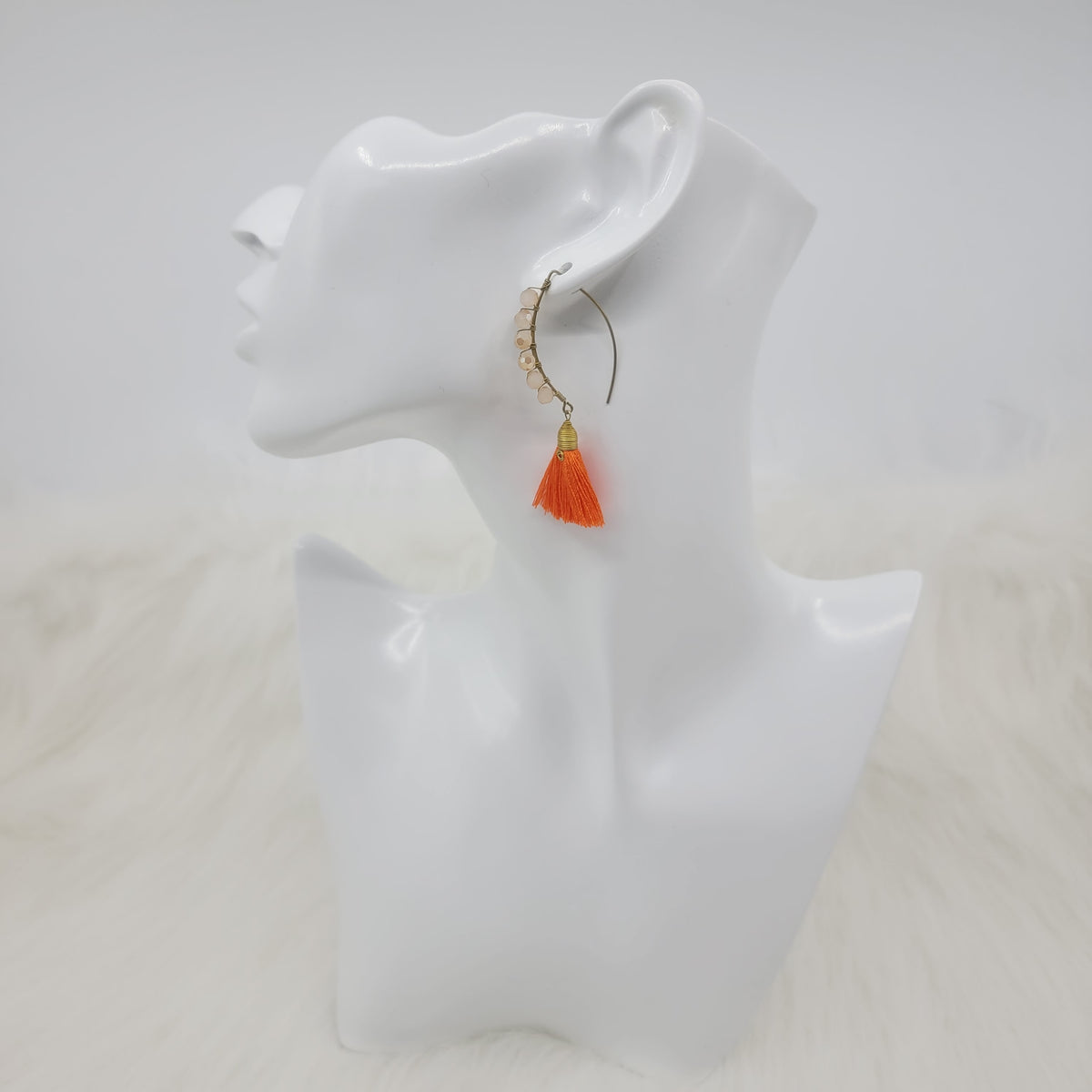 Crystal Wrapped Over Hooks With Tassels
