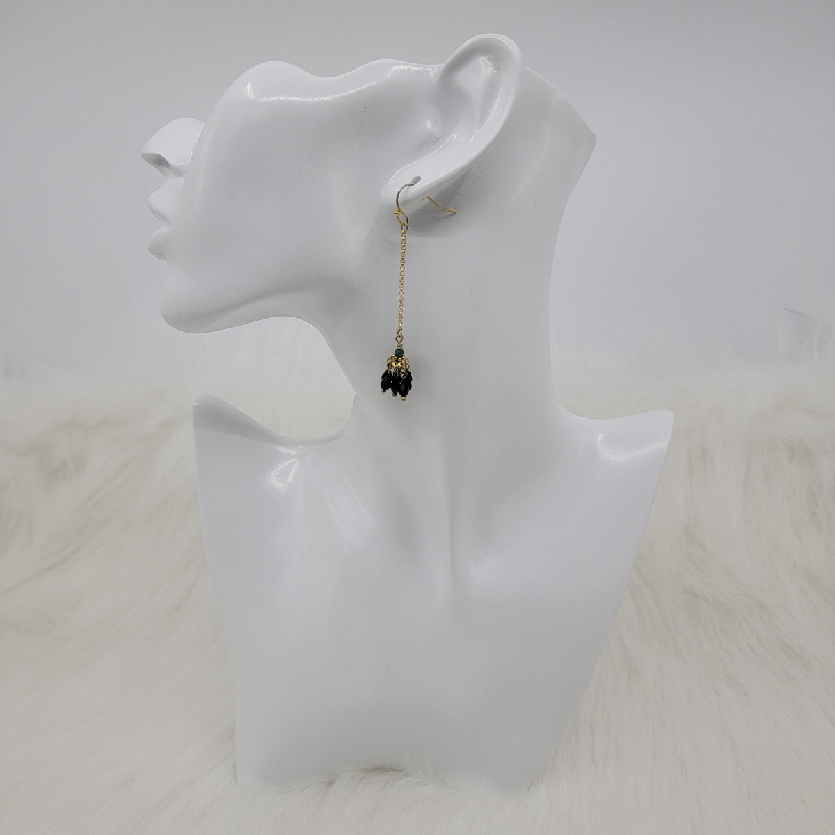 Flower Crystal Drop Dangle Earrings