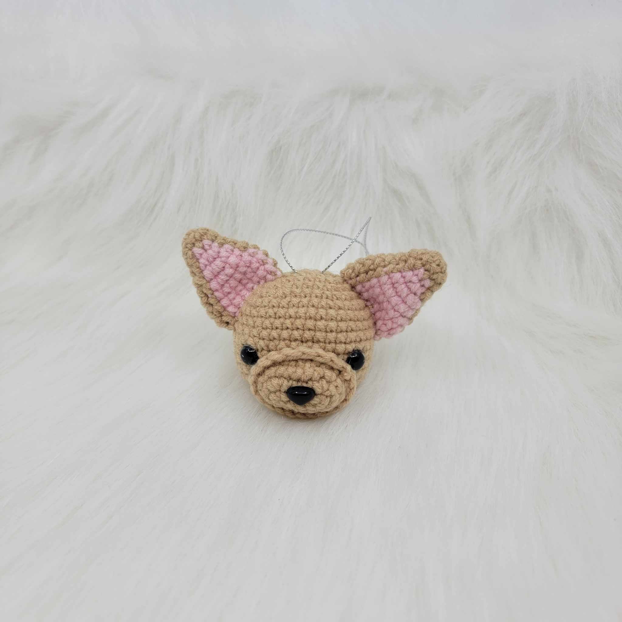Crochet Brown Dog Ornament
