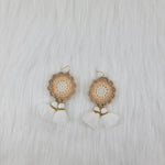 Flower Crochet Earrings With Tassels
