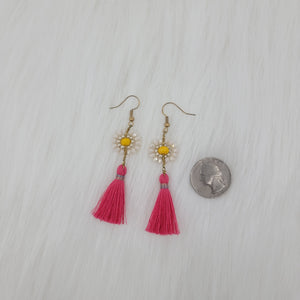 Crystal Beads Earrings With Tassels
