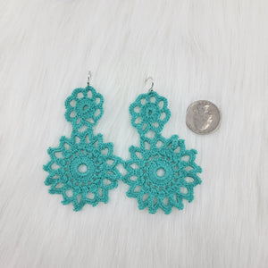 Crochet Flower Earrings