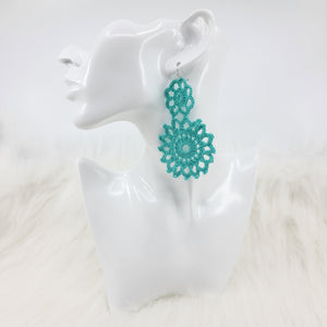 Crochet Flower Earrings