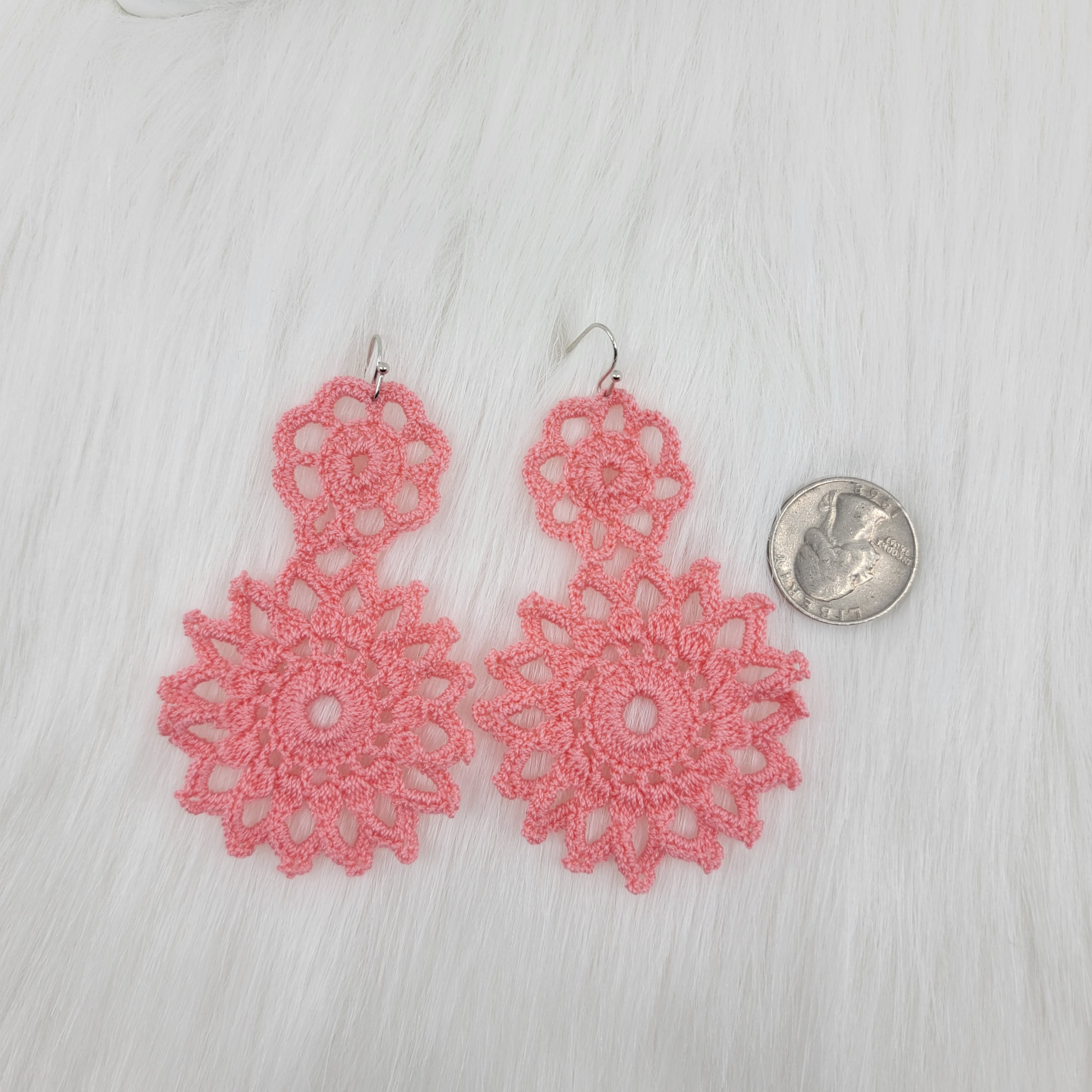 Crochet Flower Earrings