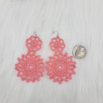 Crochet Flower Earrings