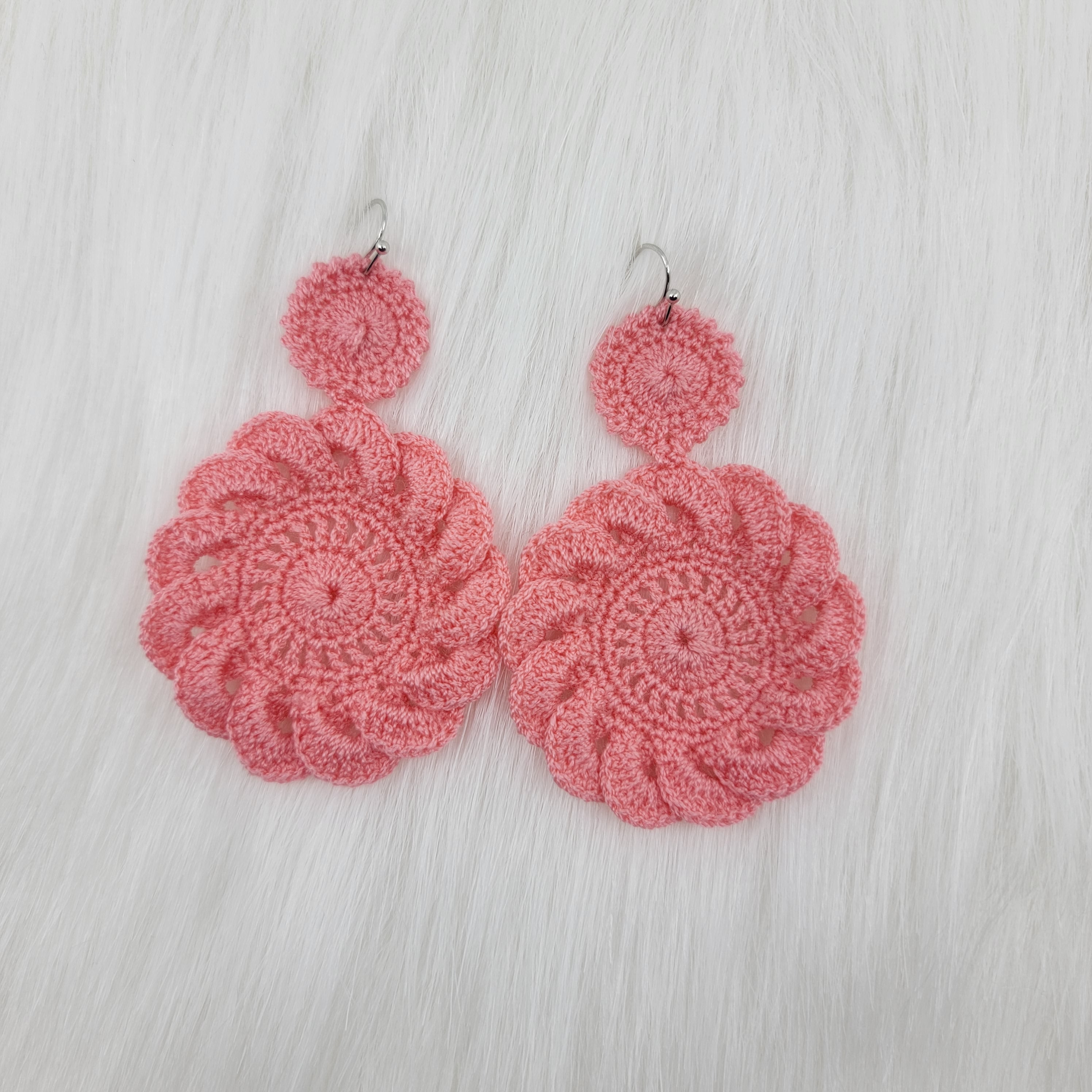 Crochet Flower Earrings