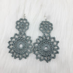 Crochet Flower Earrings