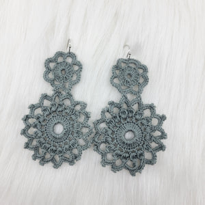 Crochet Flower Earrings