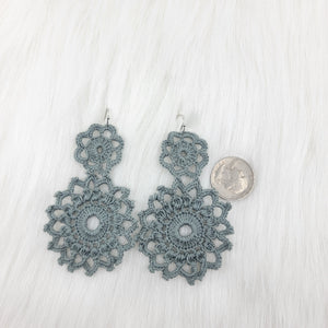 Crochet Flower Earrings