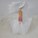 Rainbow Earrings With Tassels