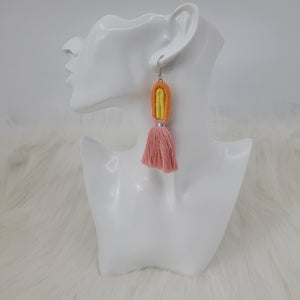 Rainbow Earrings With Tassels