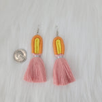 Rainbow Earrings With Tassels