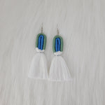 Rainbow Earrings With Tassels