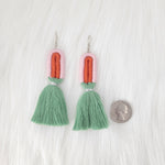 Rainbow Earrings With Tassels