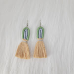 Rainbow Earrings With Tassels