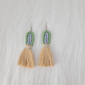 Rainbow Earrings With Tassels
