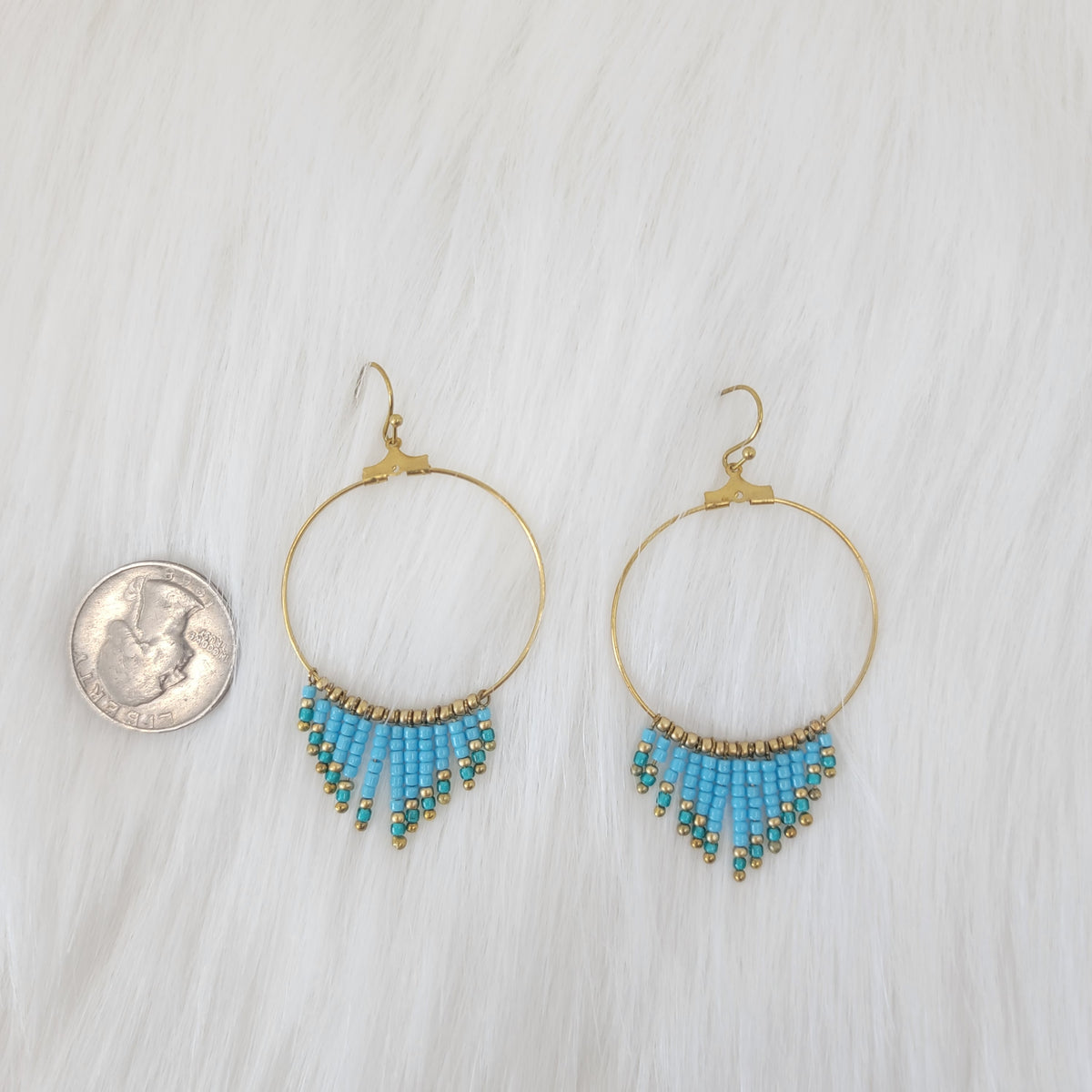 Drop Seed Beads Earrings