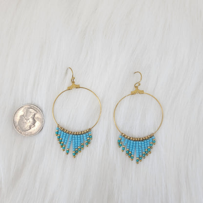 Drop Seed Beads Earrings