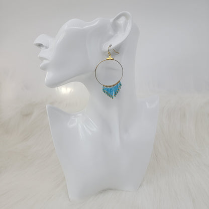 Drop Seed Beads Earrings