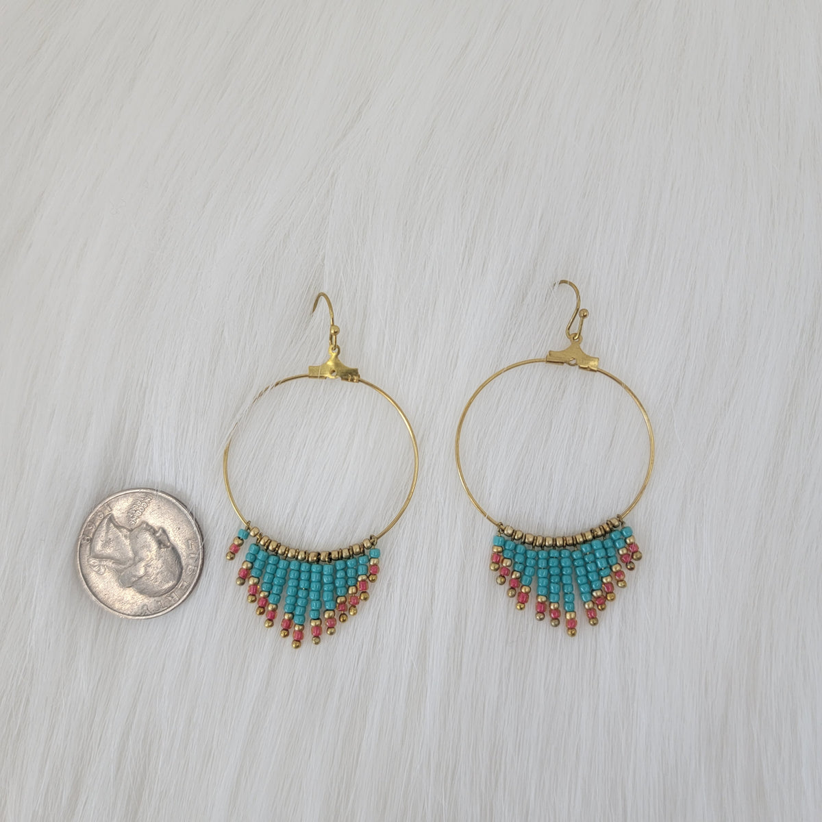 Drop Seed Beads Earrings