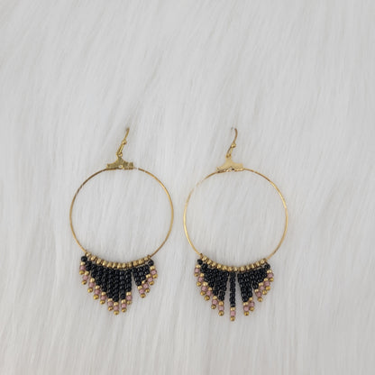 Drop Seed Beads Earrings
