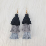Triple Layers Tassels Earrings