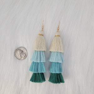 Quadruple Tassels Earrings
