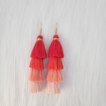Quadruple Tassels Earrings