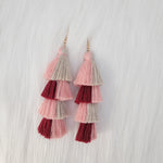 Quadruple Tassels Earrings