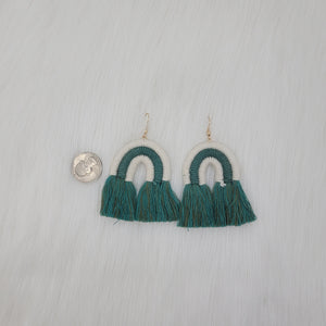 Rainbow Cotton Earrings