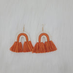 Rainbow Cotton Earrings