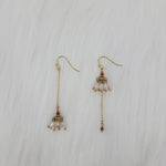 Flower Crystal Drop Dangle Earrings