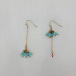 Flower Crystal Drop Dangle Earrings