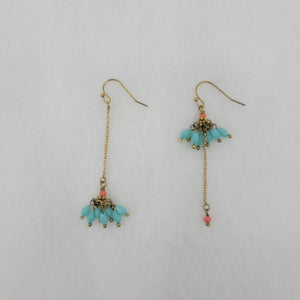 Flower Crystal Drop Dangle Earrings