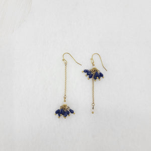 Flower Crystal Drop Dangle Earrings