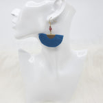 Fan Tassels Brass Earrings