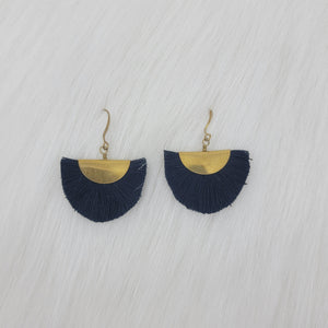Small Fan Tassels Earrings