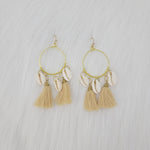 Cowries Shell Earrings With Tassels