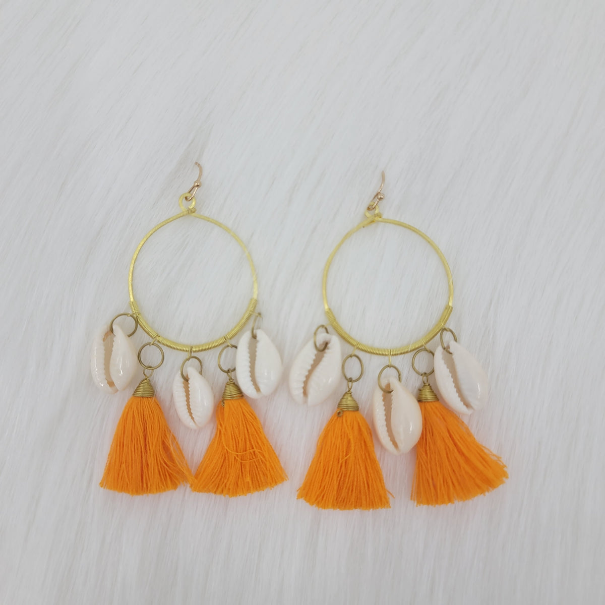 Cowries Shell Earrings With Tassels
