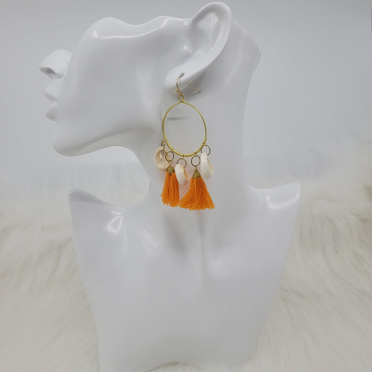 Cowries Shell Earrings With Tassels