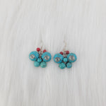 Turquoise butterfly earrings