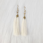Simple Tassels earrings with Crystal Beads