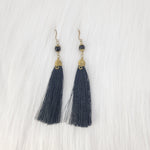 Simple Tassels earrings with Crystal Beads