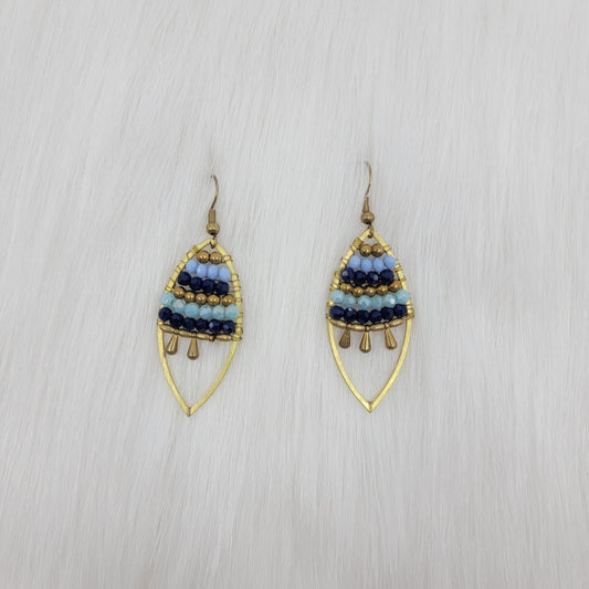 Crystal Wire Wrapped Earrings