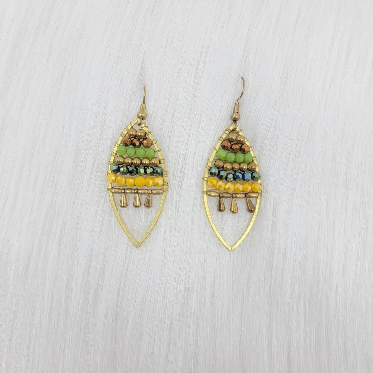Crystal Wire Wrapped Earrings
