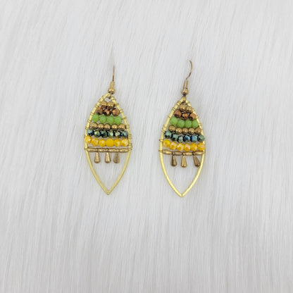 Crystal Wire Wrapped Earrings