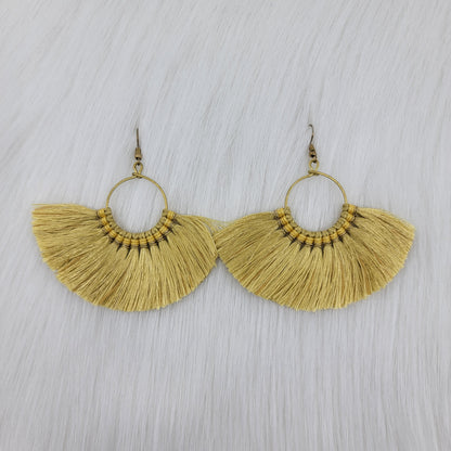 Big Bohemian Tassels Earrings