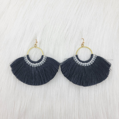 Big Bohemian Tassels Earrings