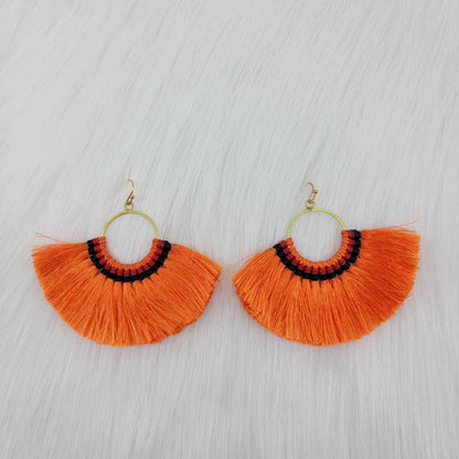Big Bohemian Tassels Earrings